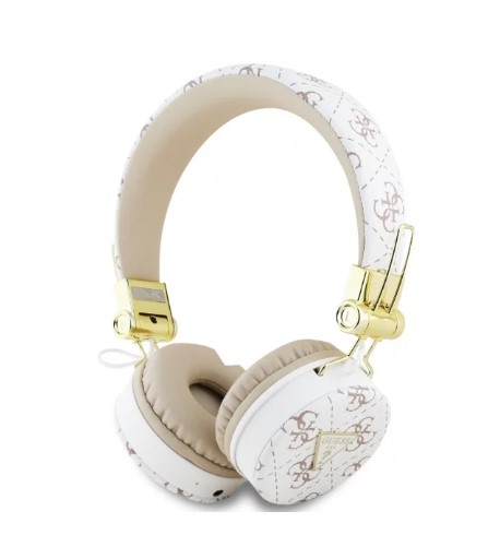 Guess headphones Bluetooth ENC white 4G Triangle Round Shape