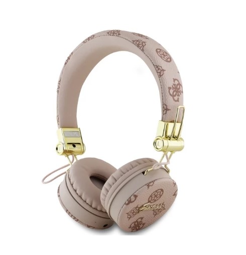 Guess headphones Bluetooth ENC brown Peony Script Round Shape