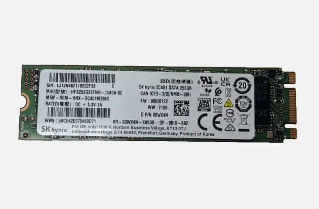 SK Hynix 256GB M.2 SATA PN: 00WX4N