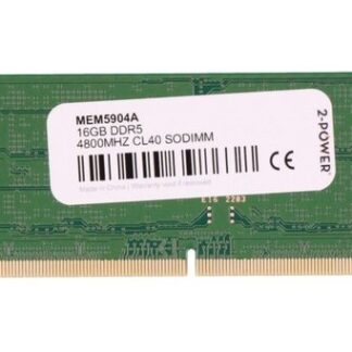 2-Power 16GB DDR5 4800MHz CL40 SoDIMM PN:MEM5904A