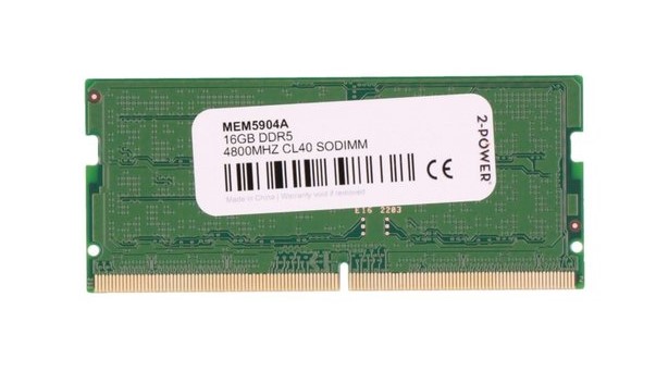 2-Power 16GB DDR5 4800MHz CL40 SoDIMM PN:MEM5904A
