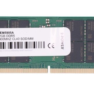 2-Power 32GB DDR5 4800MHz CL40 SoDIMM PN:MEM5905A