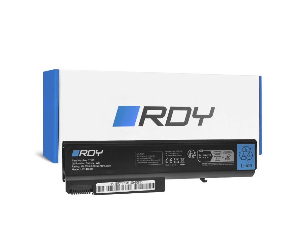 Baterie RDY pro notebook HP EliteBook 8440p 4000mAh 6 cell, kompatibilní