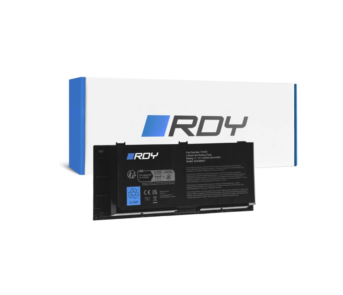 Baterie RDY pro notebook Dell Precision M4600 4000mAh 6 cell, kompatibilní