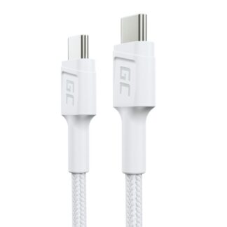 GreenCell Green Cell Bílý kabel USB-C typu C 30 cm Green Cell PowerStream, napájení 60 W, rychlé nabíjení 3.0