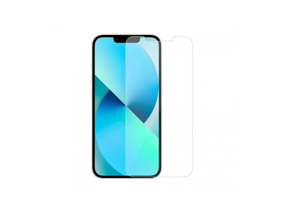 Tvrzené sklo DeTech pro iPhone 13, 0,3 mm, Průhledné