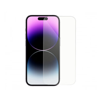 Tvrzené sklo DeTech pro iPhone 14 Pro, 0,3 mm, Průhledné