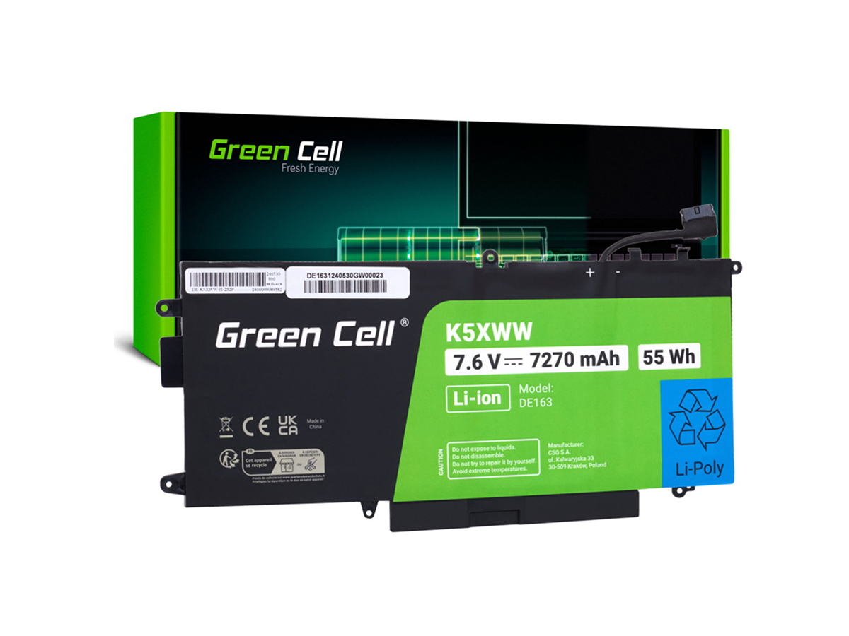 GreenCell Baterie pro notebooky Dell Latitude 5289 7389 7390, kompatibilní