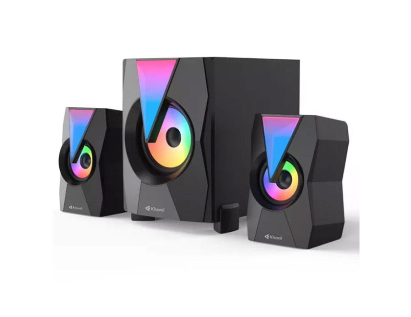 Kisonli TM-4000U reproduktory, Bluetooth, USB, SD, FM, 8W + 2x4W, Černá