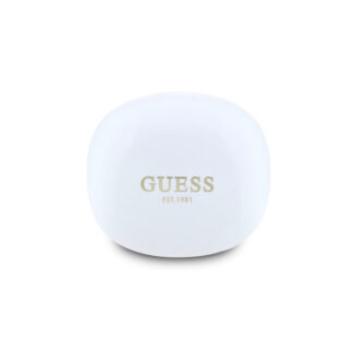 Guess Glossy Classic Logo TWS Bezdrátová Sluchátka Bílá