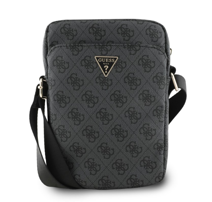 Guess PU 4G Triangle Logo Taška 8" Černá