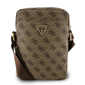 Guess PU 4G Triangle Logo Taška 8" Hnědá