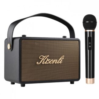 Reproduktor Kisonli G100, Karaoke, Bluetooth, USB, SD, AUX – černá