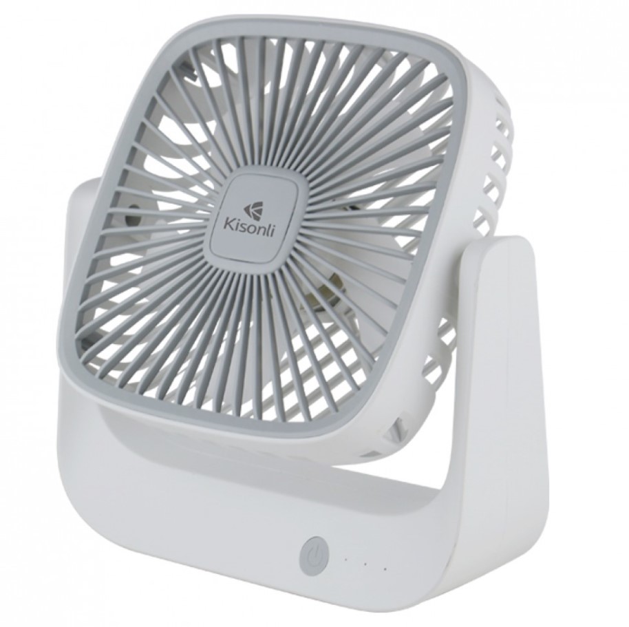 Přenosný ventilátor Kisonli F102, 1200mAh – bílá