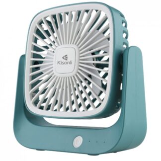 Přenosný ventilátor Kisonli F102, 1200mAh – zelená
