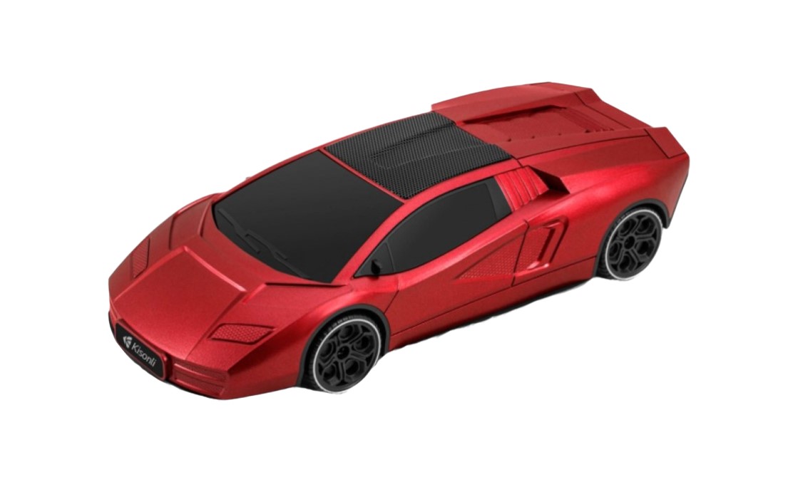 Reproduktor Kisonli B6, Bluetooth, USB, SD, FM – červená