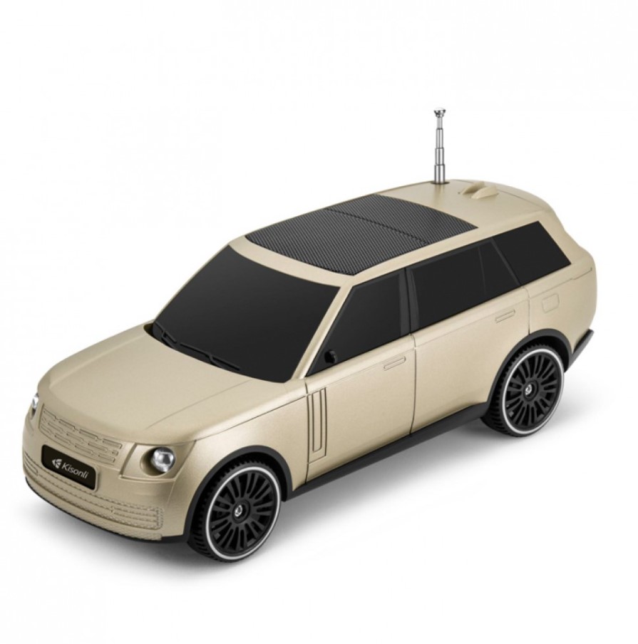 Reproduktor Kisonli B3, Bluetooth, Solární, USB, SD, FM – zlatá