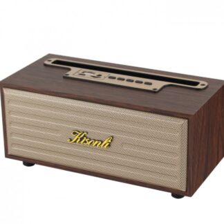 Reproduktor Kisonli G12A, Bluetooth, USB, SD, AUX, FM – hnědá