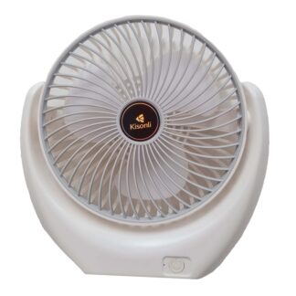 Přenosný ventilátor Kisonli F105, 2000mAh – bílá/šedá