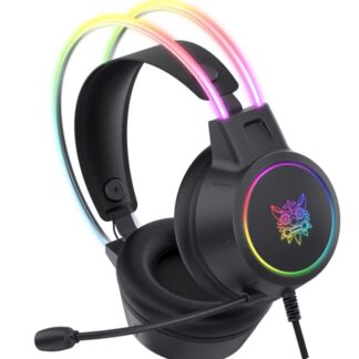 Herní Sluchátka Onikuma X15 Pro s mikrofonem, RGB, USB - černá
