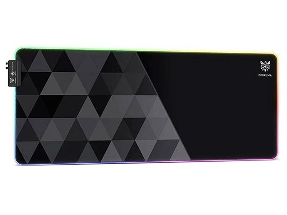 Herní podložka pod myš Onikuma MP006 s RGB podsvícením - černá