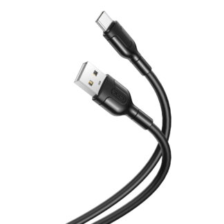 XO datový kabel USB-A/USB-C, 1 m - černá