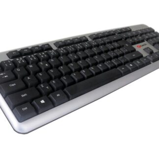 C-TECH klávesnice KB-102 USB slim - stříbrná