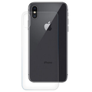 DeTech Zadní ochranné sklo pro Apple iPhone X - Průhledné