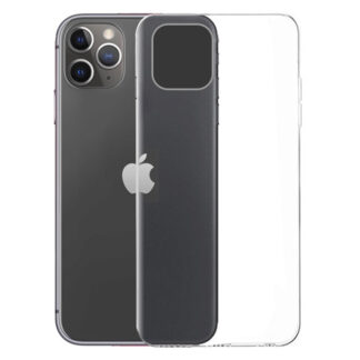 DeTech Silikonový ochranný obal pro iPhone 11 Pro Max - průhledný
