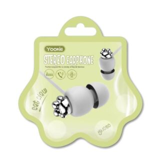 DeTech Sluchátka s mikrofonem Yookie YK1080 - bílé