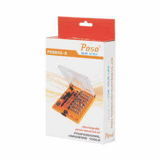 DeTech Sada přesných šroubováků Poso - oranžová