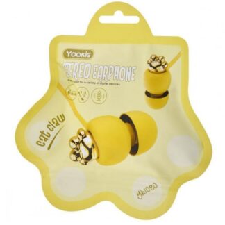 DeTech Sluchátka s mikrofonem Yookie YK1080 - žluté