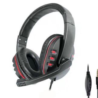 DeTech Drátový headset P30 s mikrofonem - černý