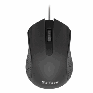 DeTech Optická drátová myš - černá