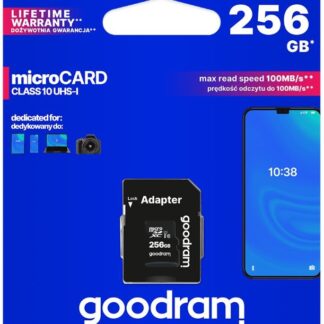 GOODRAM MICROSDXC KARTA 256GB M1AA + Adapter