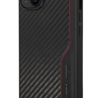 AMG PU Carbon Effect Zadní Kryt pro iPhone 14 Plus Black