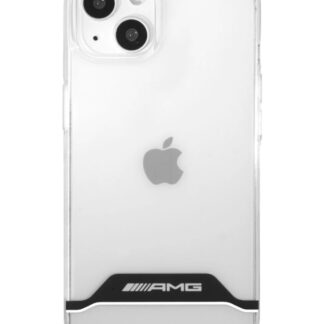 AMG PC/TPU White Stripes Zadní Kryt pro iPhone 13 mini Transparent