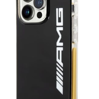 AMG PC/TPE Vertical Logo Zadní Kryt pro iPhone 14 Pro Black
