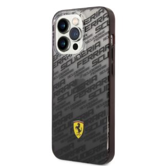 Ferrari Gradient Allover Zadní Kryt pro iPhone 14 Pro Black