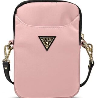 Kabelka Guess růžové Nylon Triangle Logo