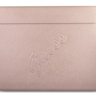 Guess PU pouzdro na počítač Saffiano 13" růžové