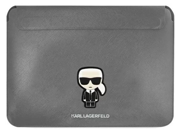 Karl Lagerfeld Saffiano Ikonik Computer pouzdro 13/14" Silver