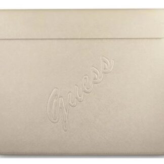 Guess PU pouzdro na počítač Saffiano 13" světle zlaté