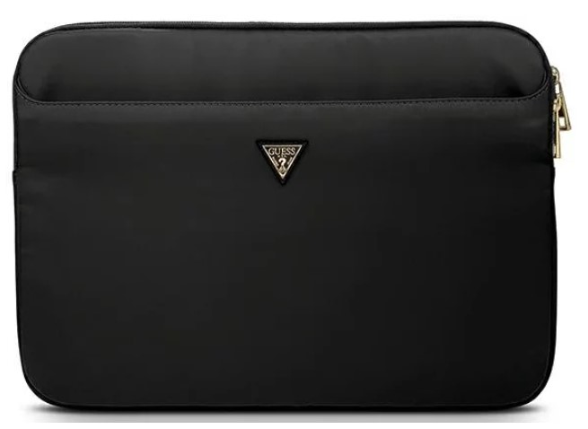 Guess pouzdro 13" černé nylonové trojúhelníkové logo