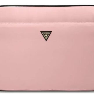 Guess pouzdro 13" růžové nylonové trojúhelníkové logo
