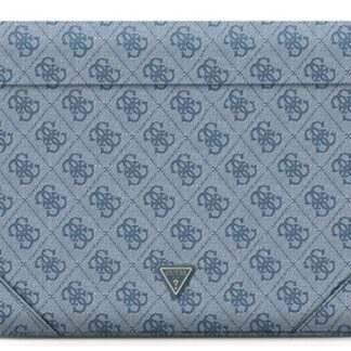 Guess pouzdro 13/14" modré logo 4G Uptown Triangle