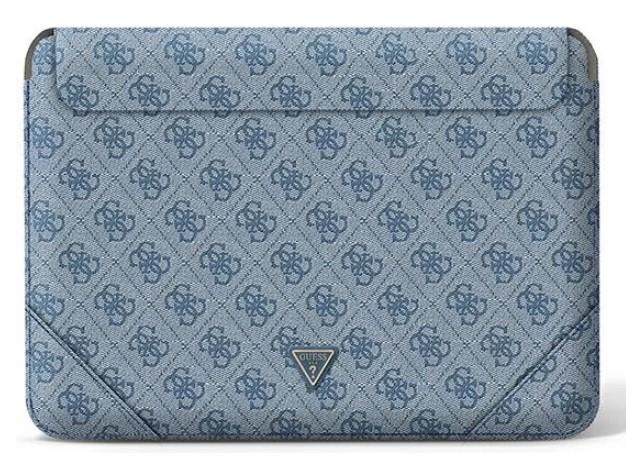 Guess pouzdro 13/14" modré logo 4G Uptown Triangle
