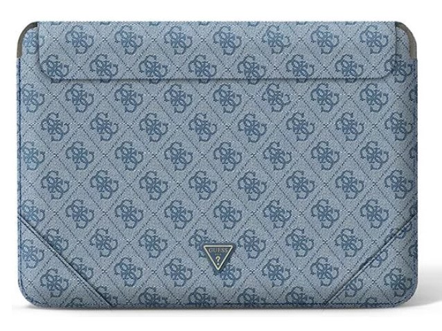 Guess pouzdro 16" modré logo 4G Uptown Triangle