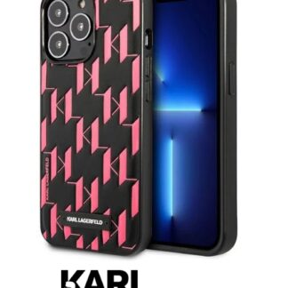 Karl Lagerfeld Monogram Plaque Kryt pro iPhone 13 Pro Pink