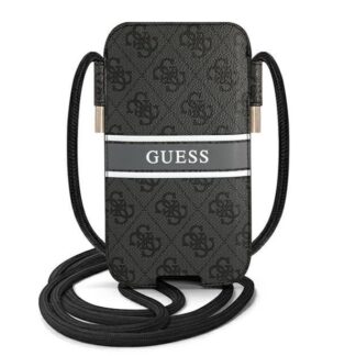 Guess PU 4G Printed Stripe Pouch S/M Grey